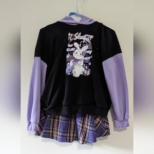 Shein hoodie and skirt set size US 11-12Y.
